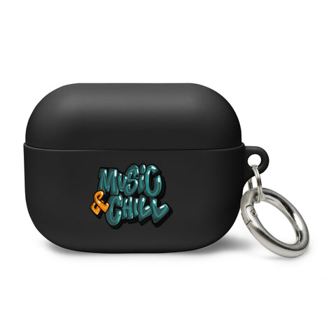 "Music & Chill" Rubber Case for AirPods®