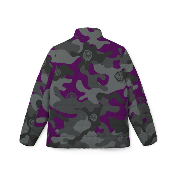 Women's Purple Camo Puffer Jacket