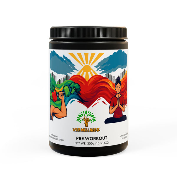 Y.A.H. Wellness Pre-Workout Supplement, Watermelon (300g, 10.58oz)