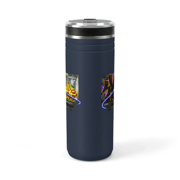 "Bombed Train" Titan Thermal Straw Tumbler, 24oz