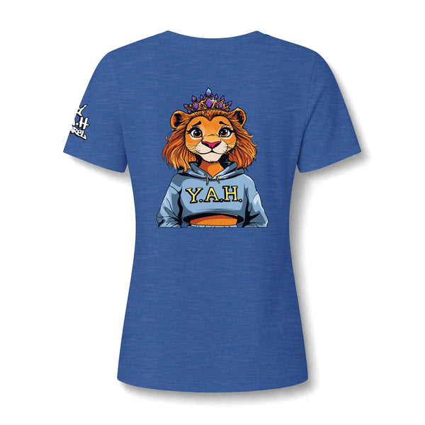 "Saved By Grace" Women's Relaxed Heather CVC V-Neck Tee