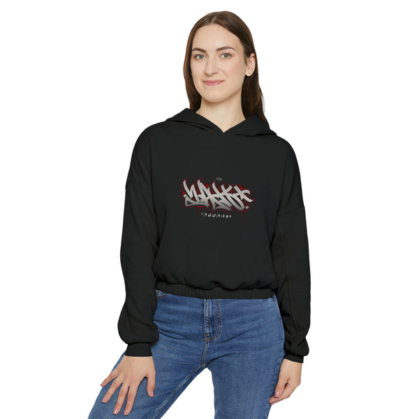 "Faith For Progress" Women's Cinched Bottom Hoodie