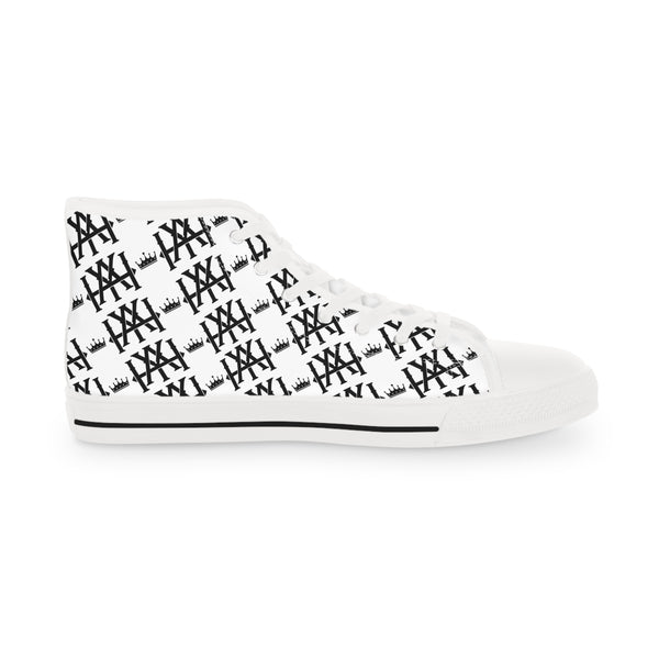 Monogramed Men's High Top Sneakers