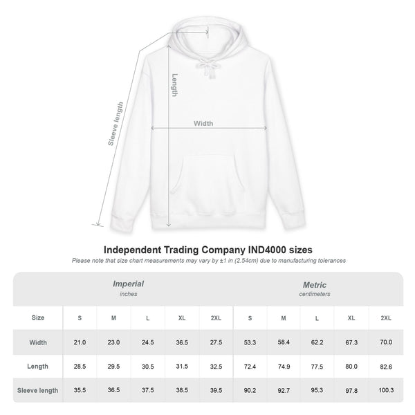 "Fearless Hustle Always" Unisex Heavyweight Hooded Sweatshirt