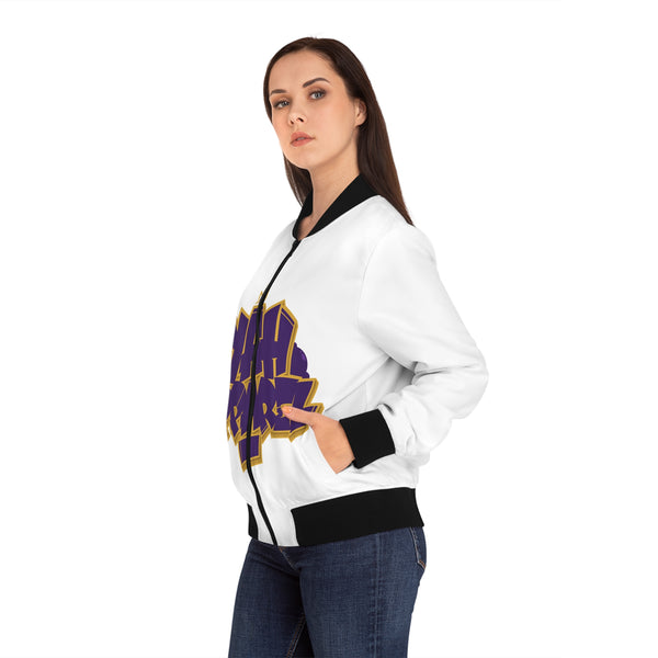 Queen Of Kicks" Women's Bomber Jacket