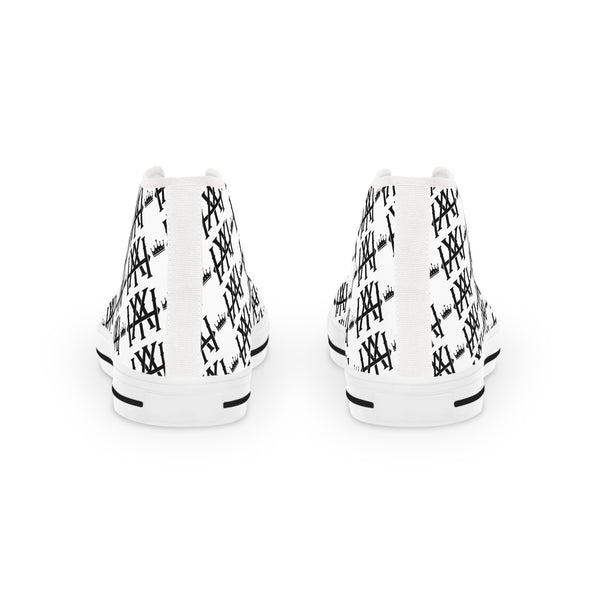 Monogramed Men's High Top Sneakers