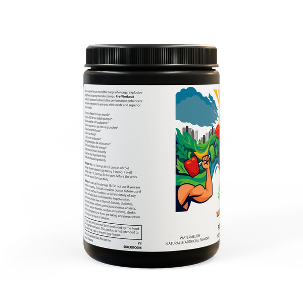 Y.A.H. Wellness Pre-Workout Supplement, Watermelon (300g, 10.58oz)