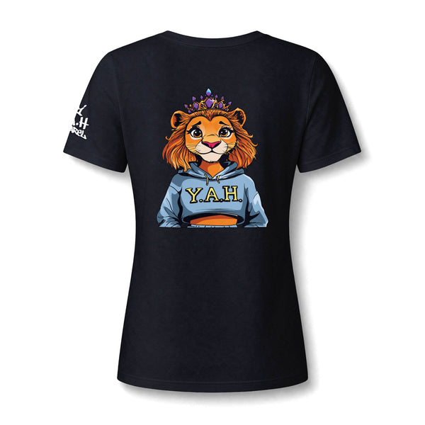 "Saved By Grace" Women's Relaxed Heather CVC V-Neck Tee