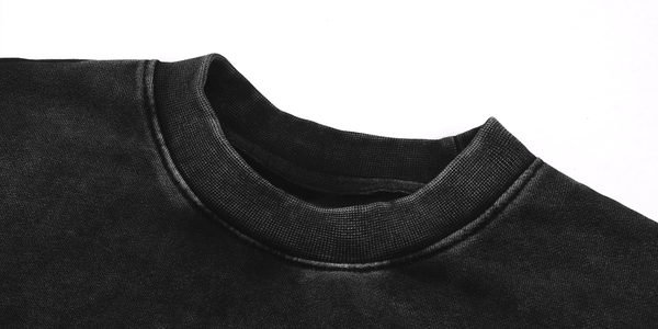 "Stay Fierce Queen"  Washed Distressed Cropped Oversized Sweatshirt