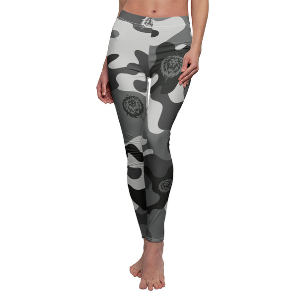 Snow Camo Women's Mid-rise Casual Leggings