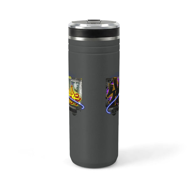 "Bombed Train" Titan Thermal Straw Tumbler, 24oz