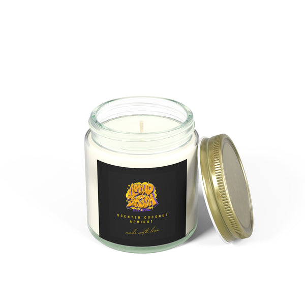 Almond Blossom Scented Coconut Apricot Candles (4oz, 9oz)