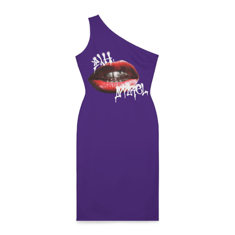 "Lips Pop'n" Shoulder Dress