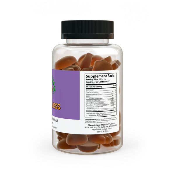 Y.A.H. Wellness Apple Cider Vinegar Gummies (60 Gummies)