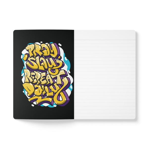 "Work Hard Dream Big" Softcover Journal (With Inside Graffiti Prints)