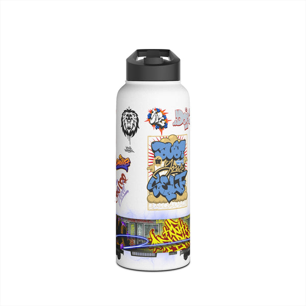 "Bombed" Stainless Steel Water Bottle, Standard Lid