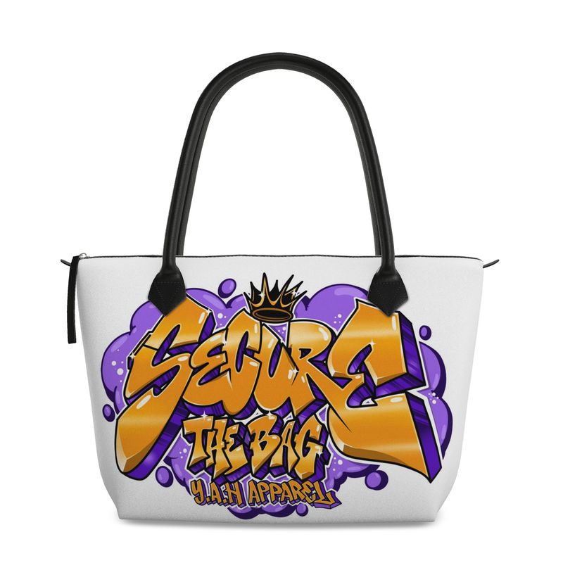 "Secure The Bag" Zip Top Handbag