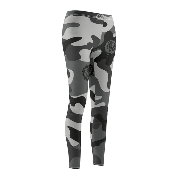 Snow Camo Women's Mid-rise Casual Leggings