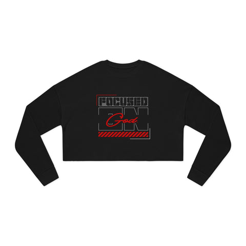 'Focused on God' Cropped Women's Sweatshirt