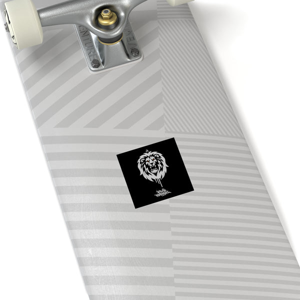 Graffiti Logo Laminate Stickers, Square