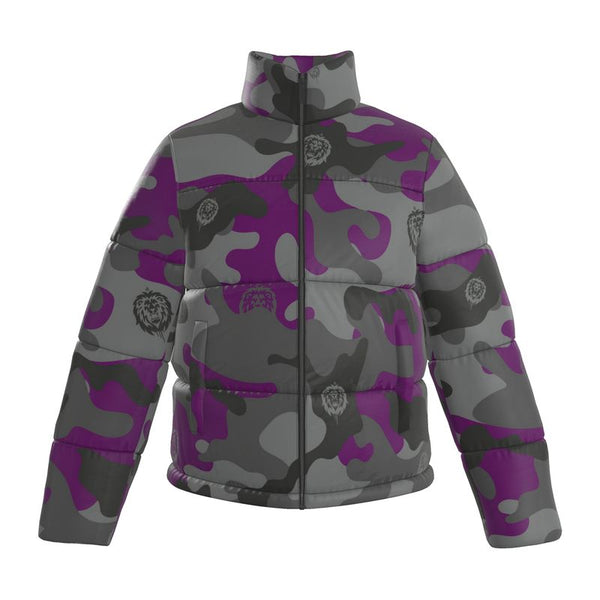 Purp Camo Men's Puffer Jacket