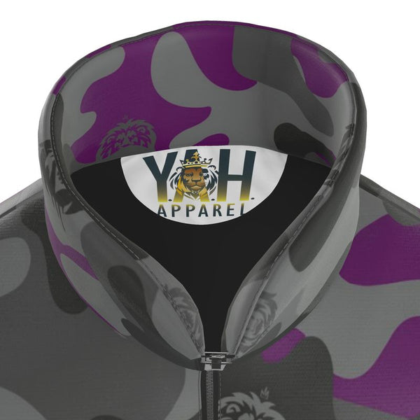 Purp Camo Men's Puffer Jacket