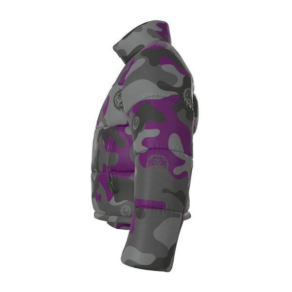 Purp Camo Men's Puffer Jacket