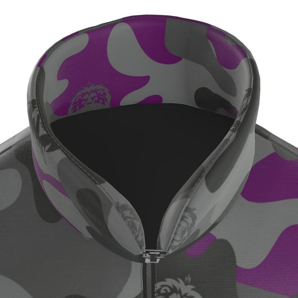 Purp Camo Men's Puffer Jacket