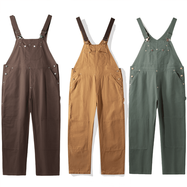 Y.A.H. Unisex Loose-Fit Utility Bib Overall Jumpsuit