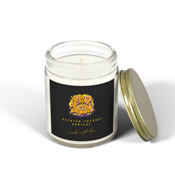 Almond Blossom Scented Coconut Apricot Candles (4oz, 9oz)