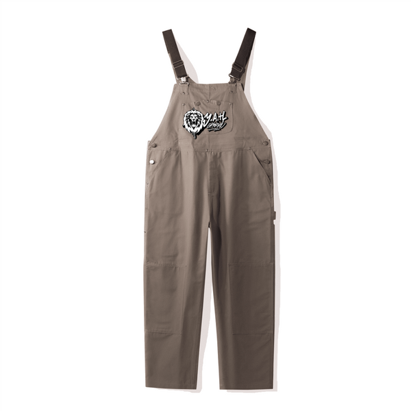 Y.A.H. Unisex Loose-Fit Utility Bib Overall Jumpsuit