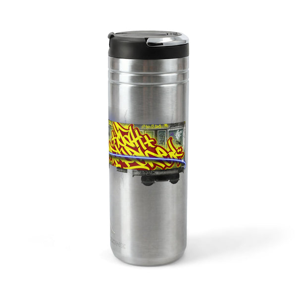 "Bombed Train" Titan Thermal Straw Tumbler, 24oz