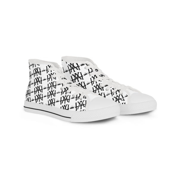 Monogramed Men's High Top Sneakers