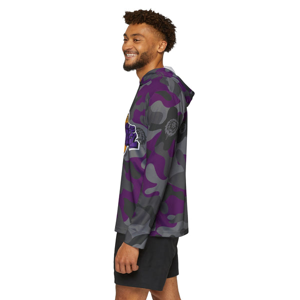 L.A. Y.A.H. Purple Camo Men's Sports Warmup Hoodie