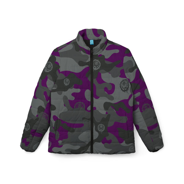 Women's Purple Camo Puffer Jacket