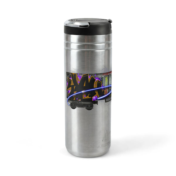 "Bombed Train" Titan Thermal Straw Tumbler, 24oz