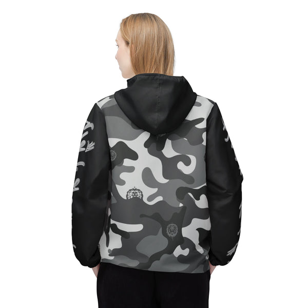 Snow Camo Windbreaker Jacket