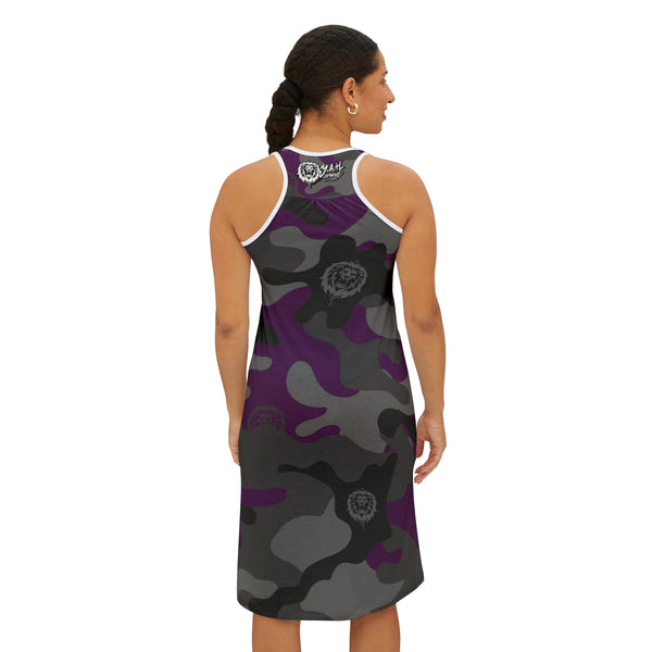 Women's Purple Camo Racerback Dress