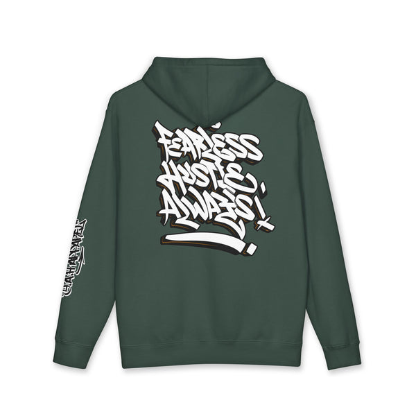 "Fearless Hustle Always" Unisex Heavyweight Hooded Sweatshirt