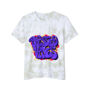 "Blessed Vibes" Unisex FWD Fashion Tie-Dyed T-Shirt