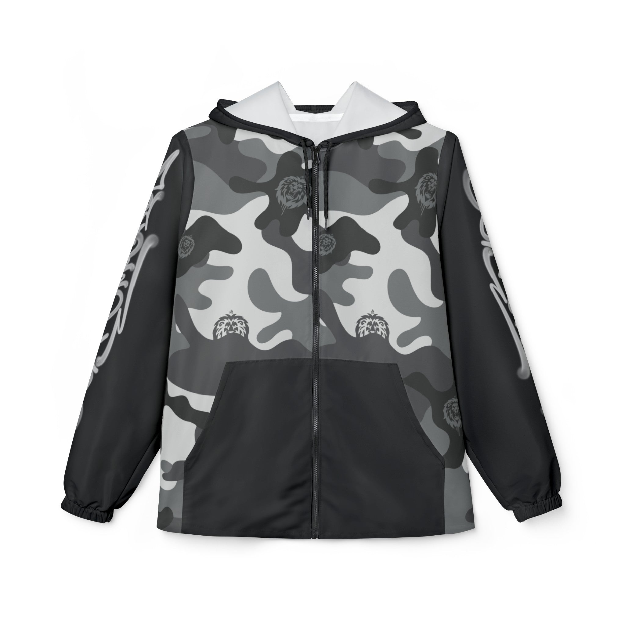 Snow Camo Windbreaker Jacket