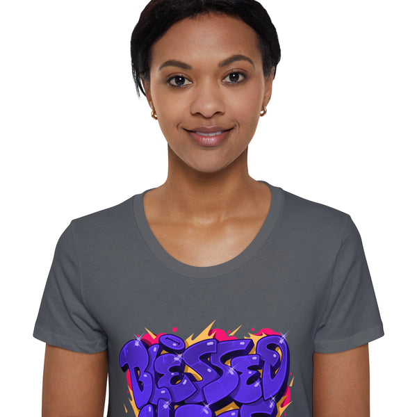 "Blessed Vibes" Women's Organic Short Sleeve T-Shirt