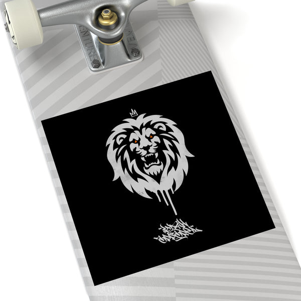 Graffiti Logo Laminate Stickers, Square