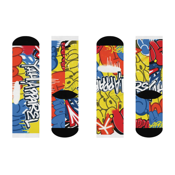 Y.A.H. "Bombed" Cushioned Crew Socks