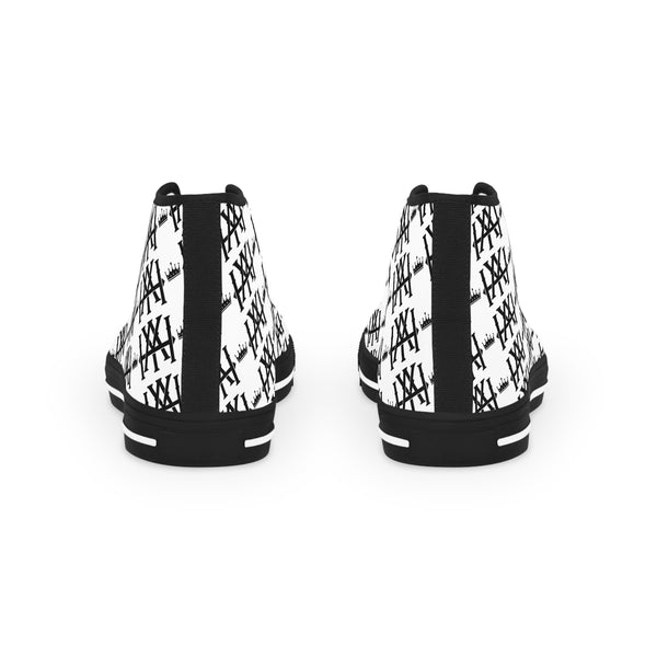 Monogramed Men's High Top Sneakers