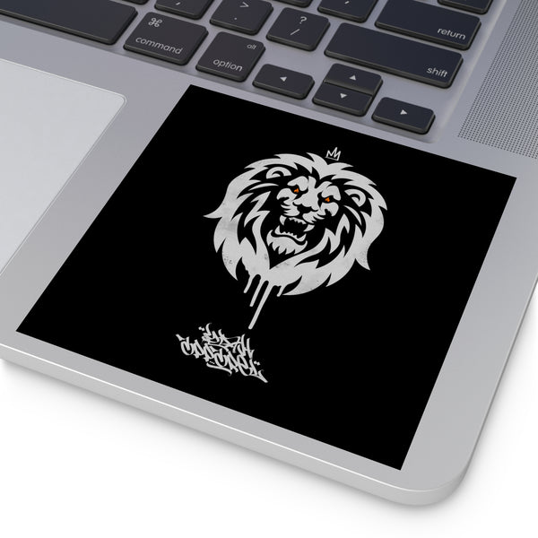 Graffiti Logo Laminate Stickers, Square