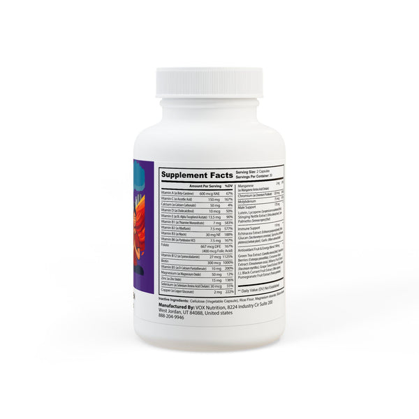 Y.A.H Wellness Multivitamin for Men Supplement (60 Capsules)