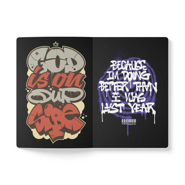 "Work Hard Dream Big" Softcover Journal (With Inside Graffiti Prints)