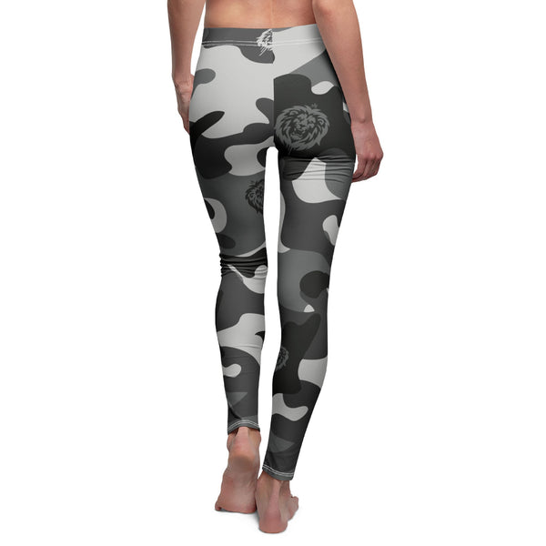 Snow Camo Women's Mid-rise Casual Leggings