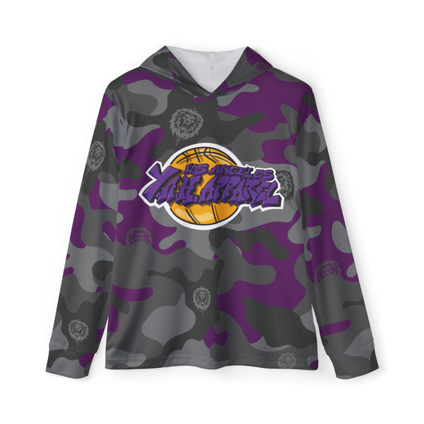 L.A. Y.A.H. Purple Camo Men's Sports Warmup Hoodie